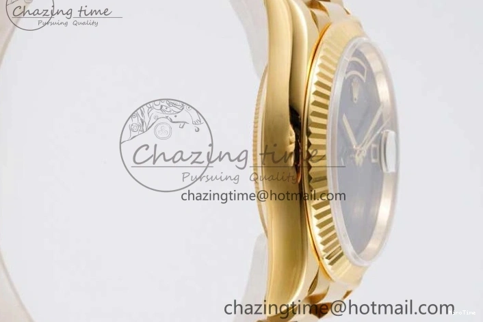 MiroTime 0321 NewStyle Day Date 36 YG RAF Best Edition Black No Marker on YG Bracelet A 2019